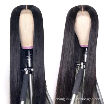 Uniky Bone Straight Brazilian Human Hair Lace Front Wig Remy HD lace Wigs Natural Human Hair Wigs For Black Women